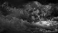 Black and white clouds and sky Royalty Free Stock Photo