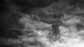Black and white clouds and sky Royalty Free Stock Photo