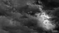 Black and white clouds and sky Royalty Free Stock Photo
