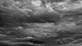Black and white clouds and sky Royalty Free Stock Photo