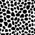 Black and white cobblestone seamless pattern