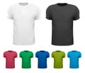 Black and white and color men polo shirts.