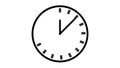 Black and white-colored clock Royalty Free Stock Photo