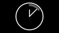 Black and white-colored clock Royalty Free Stock Photo