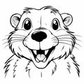 Captivating Groundhog Coloring Pages With Lively Facial Expressions