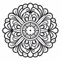 Intricate Flower Mandala Coloring Page Inspired By Guatemalan Art