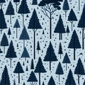 Black and white colors, trees, and mountains sketch patterns inspired by the natural world. AI-Generated.