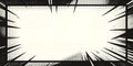 Black and white comic book style frame Royalty Free Stock Photo