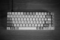 Black & white computer keyboard closeup background Royalty Free Stock Photo