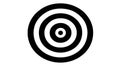 Black and White Concentric Circles Target Pattern Royalty Free Stock Photo