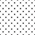 Black And White Connecting Dot Pattern. Minimal Geometric Lines And Dots Background Royalty Free Stock Photo