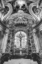 Black White Cross Altar Church Les Invalides Paris France Royalty Free Stock Photo