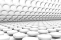Black and white cylinders abstract background 3D