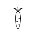 Black and white daikon image,