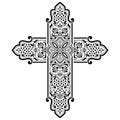 Decorative Christian Religion Cross Design