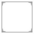 Black and White Decorative Line Border Frame