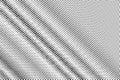 Black on white diagonal halftone texture. Diagonal dotwork gradient. Dotted vector background Royalty Free Stock Photo