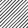 Black and white diagonal hand drawn doodle style stripes Royalty Free Stock Photo