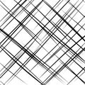 Black and white diagonal lines creating an abstract pattern on a blank background Royalty Free Stock Photo