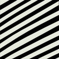 Black and white diagonal striped seamless pattern background. Horizontal lines texture. Generative AI Royalty Free Stock Photo