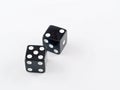 Black and white dice Royalty Free Stock Photo