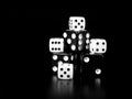 Black and white dice