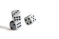 Black and white dices Royalty Free Stock Photo