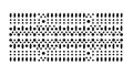 Black and White Digital Binary Code Grid, vector design Generative AI Royalty Free Stock Photo