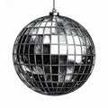 Black And White Disco Ball Graphic Illustration Royalty Free Stock Photo