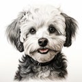 Detailed Pet Portrait Illustration By Amy Harkin Royalty Free Stock Photo