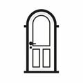 Black And White Door Icon: Simple Designs By Jeffrey T. Larson
