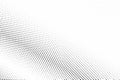 Black white dotted halftone background. Light dotted gradient. Royalty Free Stock Photo