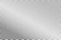 Black and white dotted halftone. Half tone background. Centered dotted gradient with diagonal light. Royalty Free Stock Photo