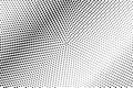 Black and white dotted halftone. Half tone background. Diagonal light dotted gradient. Royalty Free Stock Photo