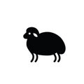 Black and white drawing of sheep