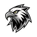 Black and white eagle head Royalty Free Stock Photo