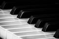 Black and White Ebony and Ivory Piano Keys at an Angle Royalty Free Stock Photo