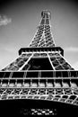 Black and white Eifel Tower Royalty Free Stock Photo