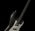 Black and white Electric Guitar Musical Royalty Free Stock Photo