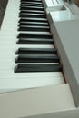 black and white electronic piano keys Royalty Free Stock Photo