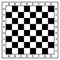 Black and White Empty Chessboard Royalty Free Stock Photo