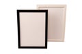 Black and white empty photo frame isolated on white background Royalty Free Stock Photo