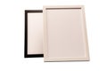 Black and white empty photo frame isolated on white background Royalty Free Stock Photo