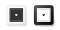 Black and white Ethernet socket sign. Network port - cable socket icon isolated on white background. LAN port icon. Local area
