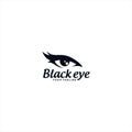 Black eye logo design template Royalty Free Stock Photo