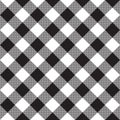Black and white fabric texture. Vector illustration Royalty Free Stock Photo