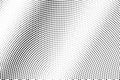 Black on white faded halftone texture. Diagonal dotwork gradient. Rough dotted vector background Royalty Free Stock Photo