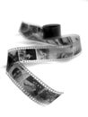 Black and white film negatives Royalty Free Stock Photo