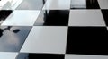 black and white floor background like a chess board. For office, school, business, playground Royalty Free Stock Photo
