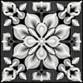 Black And White Floral Pattern: Contemporary Quilts Inspired By Larry Carlson